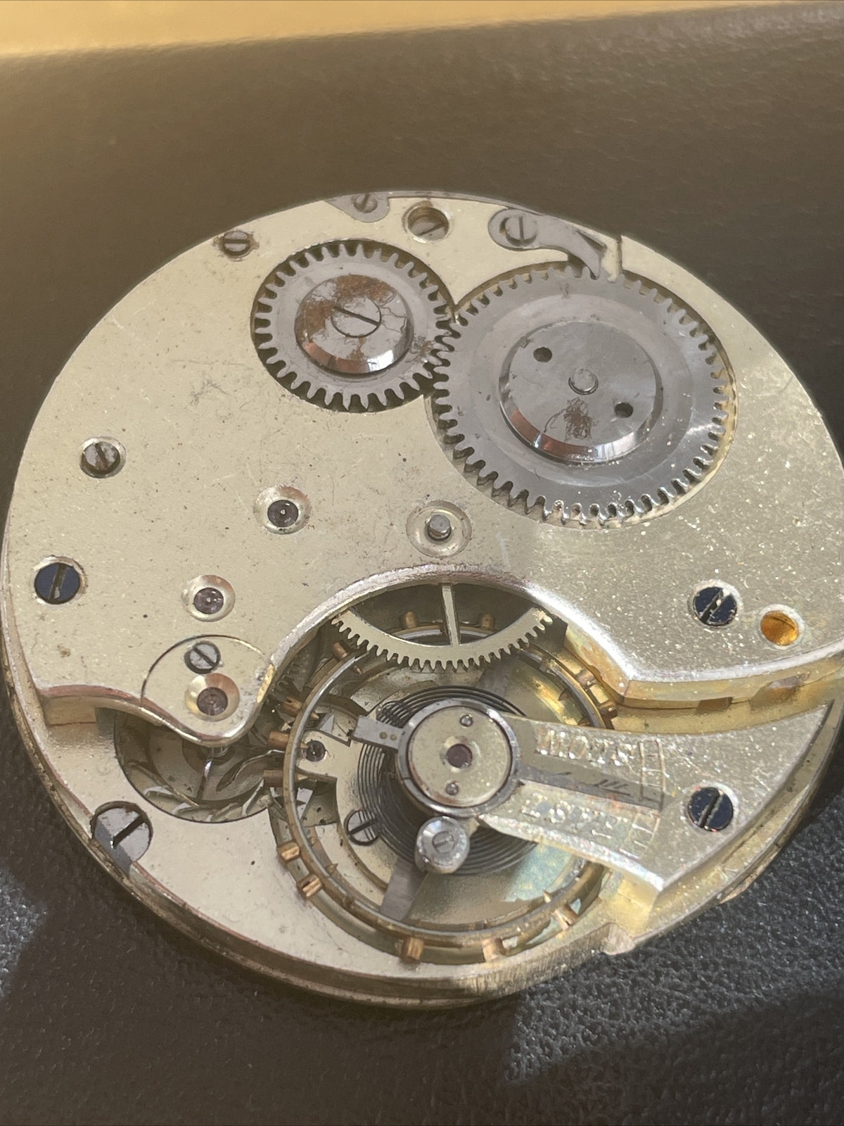 English Pocket Watch Movement OK Balance Ref LG4
