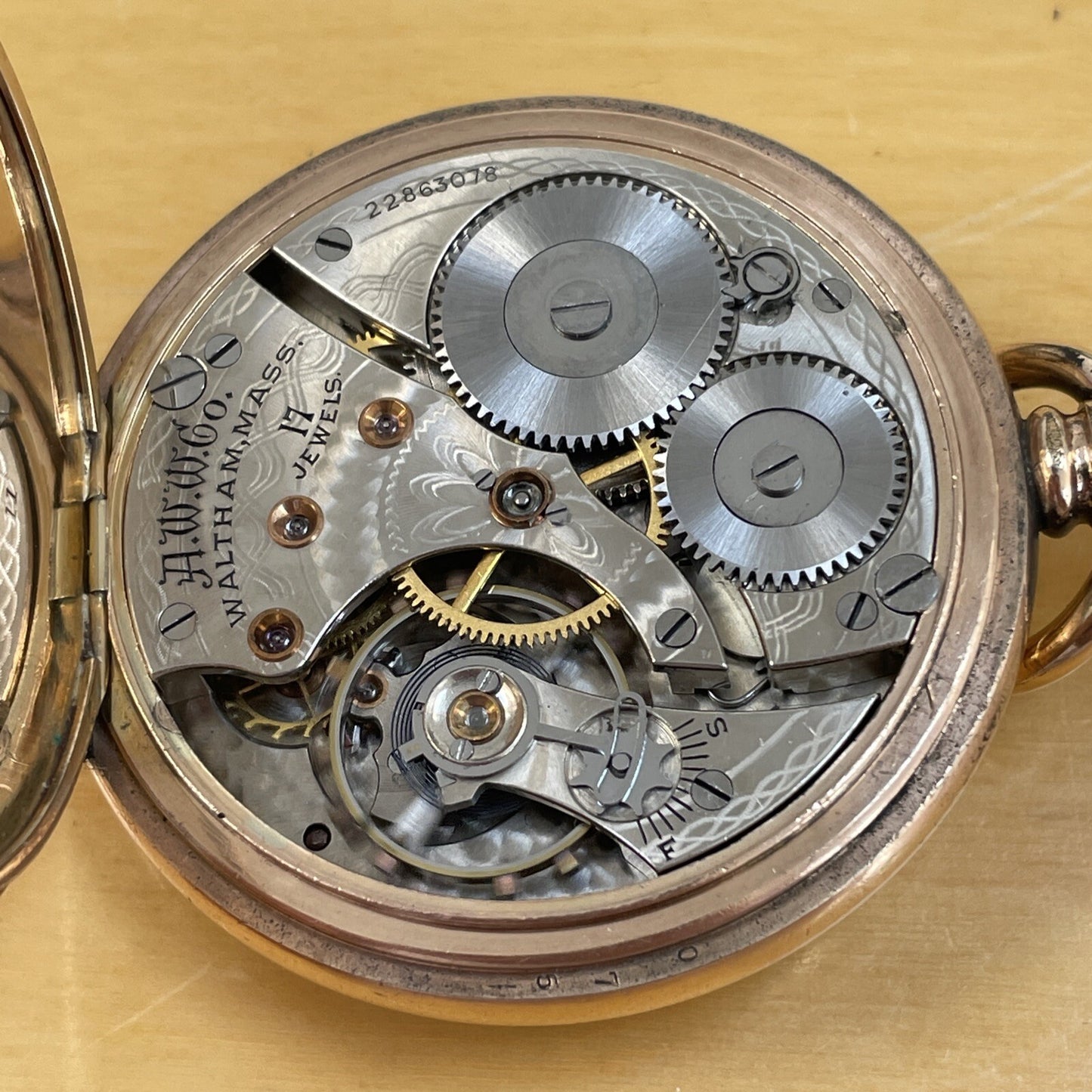 Waltham 1908 Grade 625 Pocket Watch Dennison Star Running Well. REF: CAT