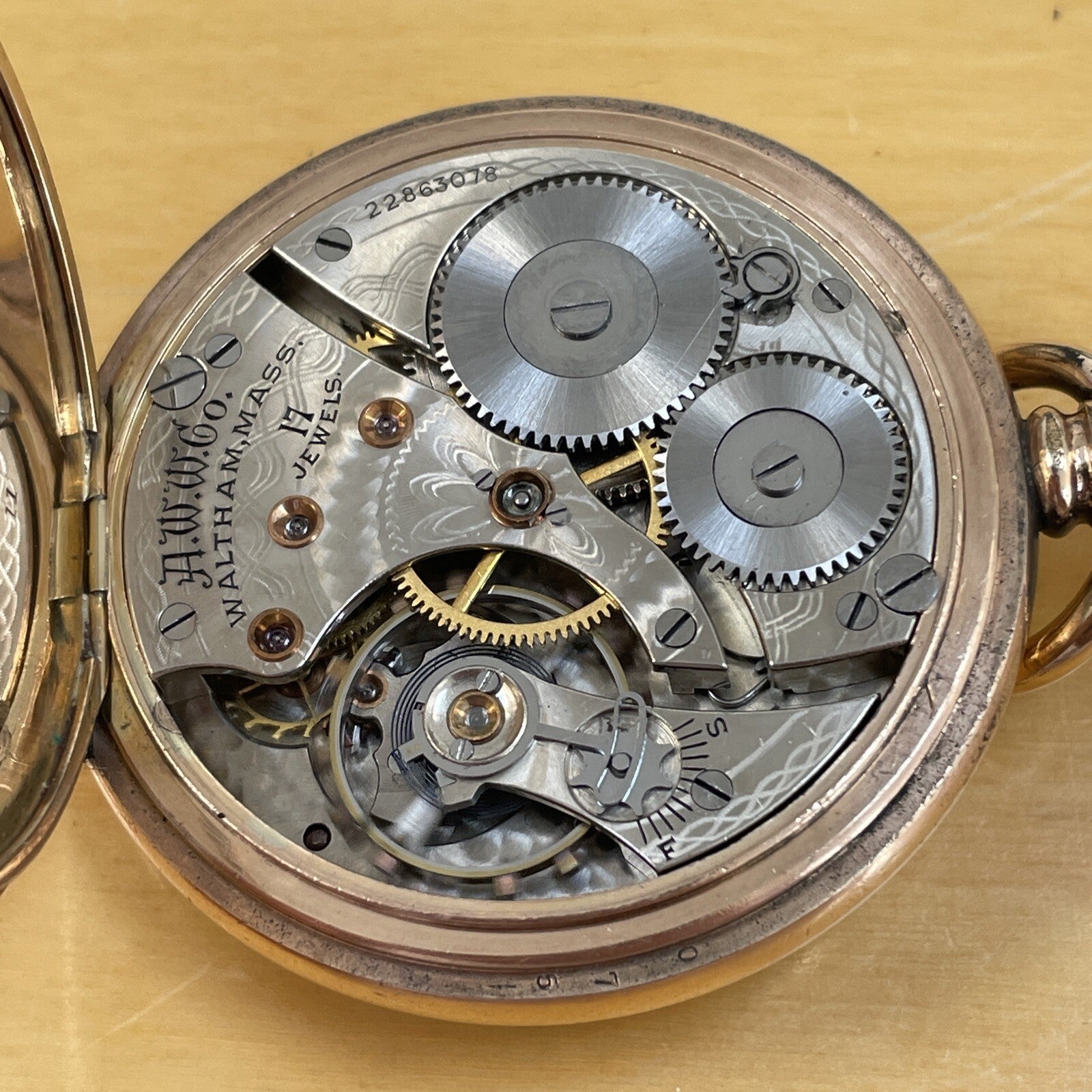 Waltham 1908 Grade 625 Pocket Watch Dennison Star Running Well. REF: CAT