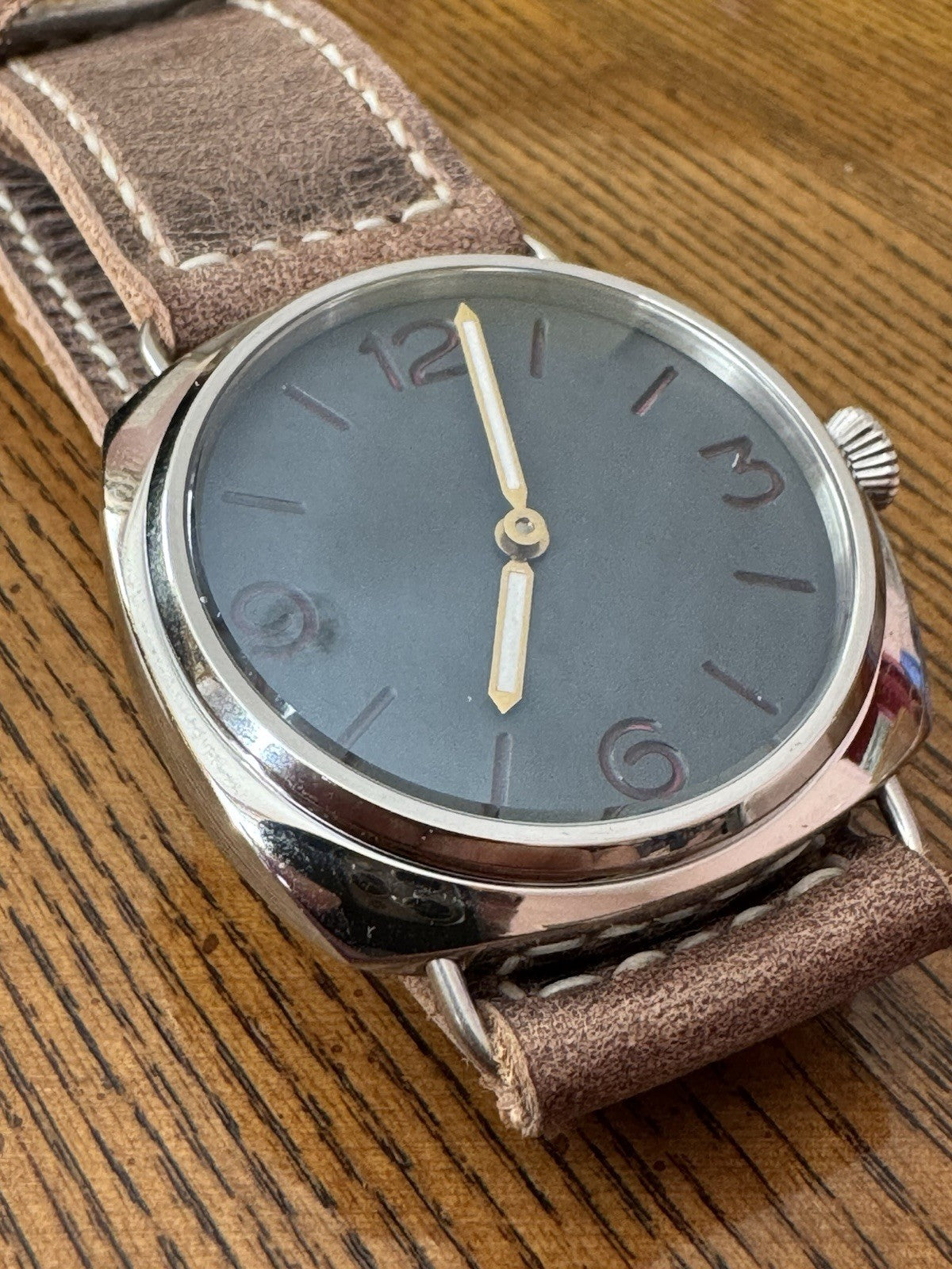 German Diver Style Homage Watch Sea Gull ST36 Custom Dial Hands & Strap