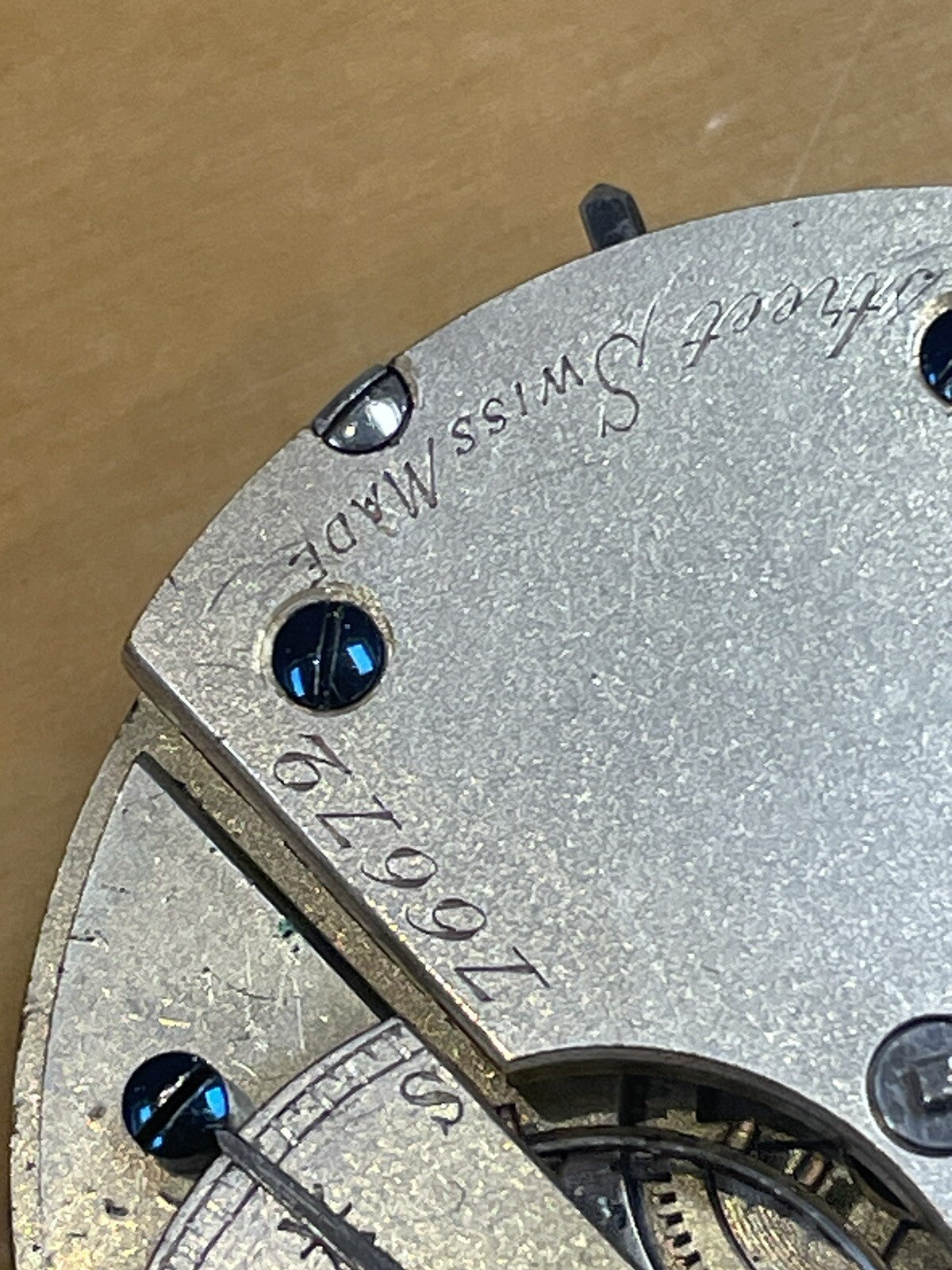 H Samuel 16s Pocket Watch Movement Running