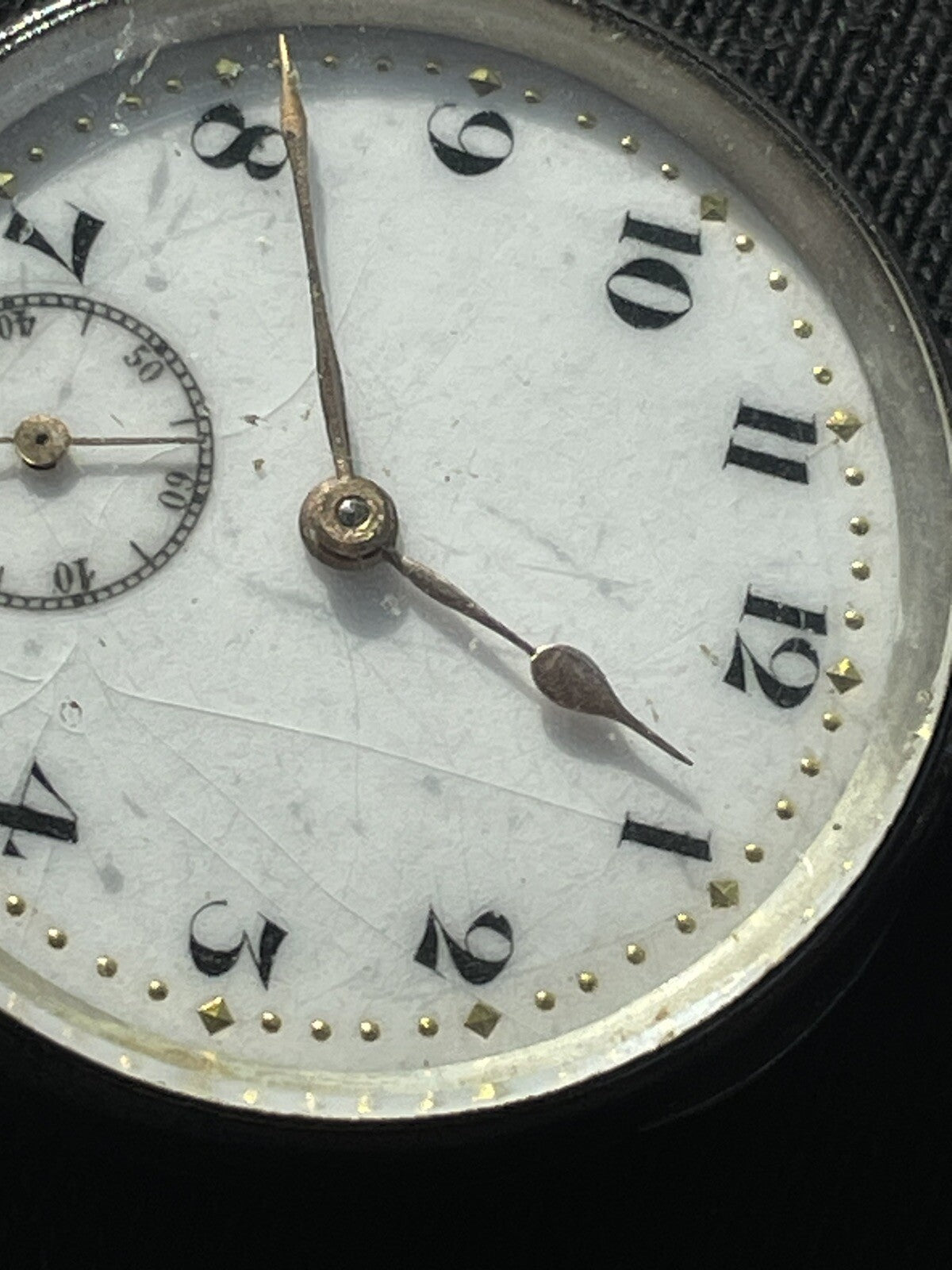 Eterna 925 Silver Fob Watch Early Ca 1911