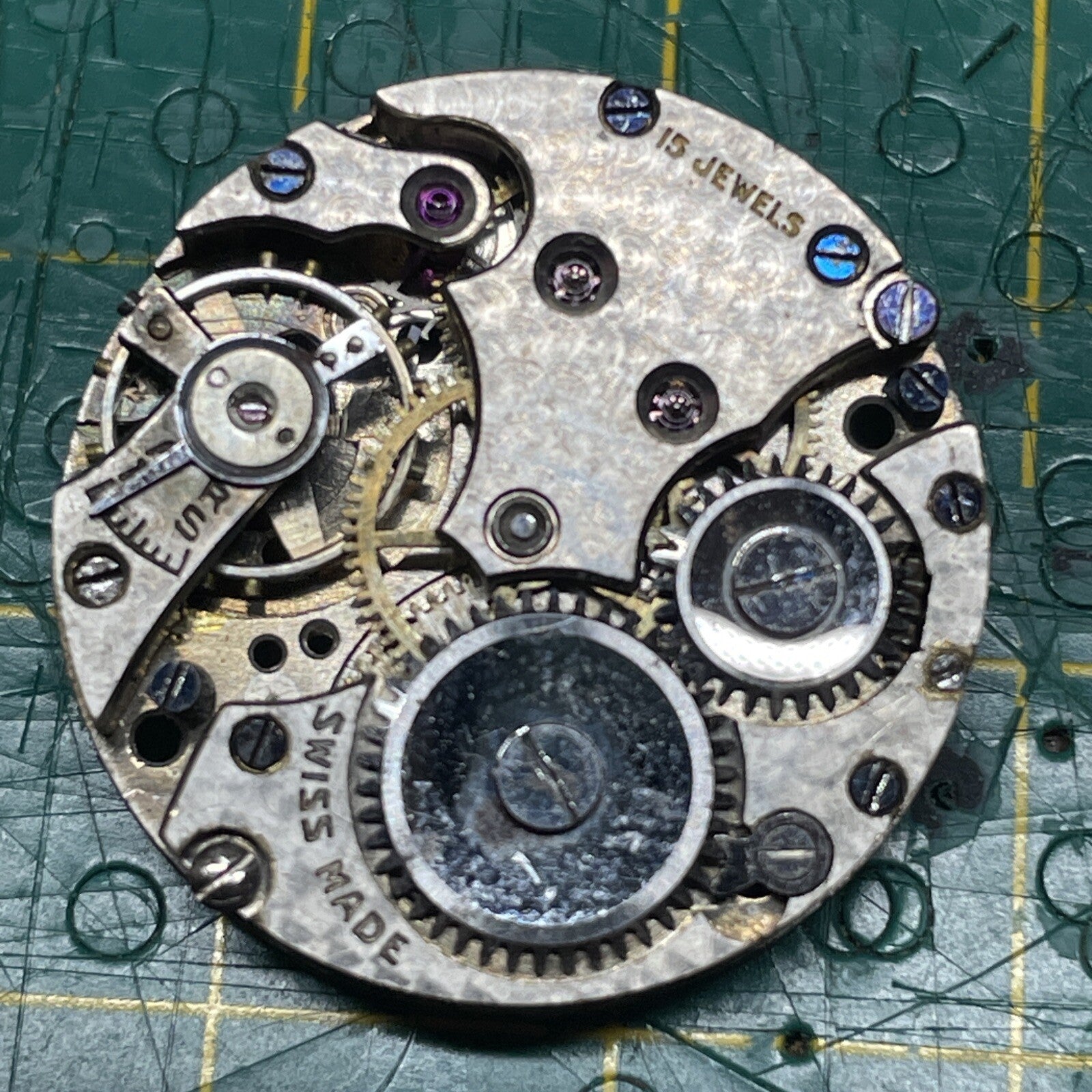 AS A Schild 340 Movement For Parts Spares Repair OKish Balance J8