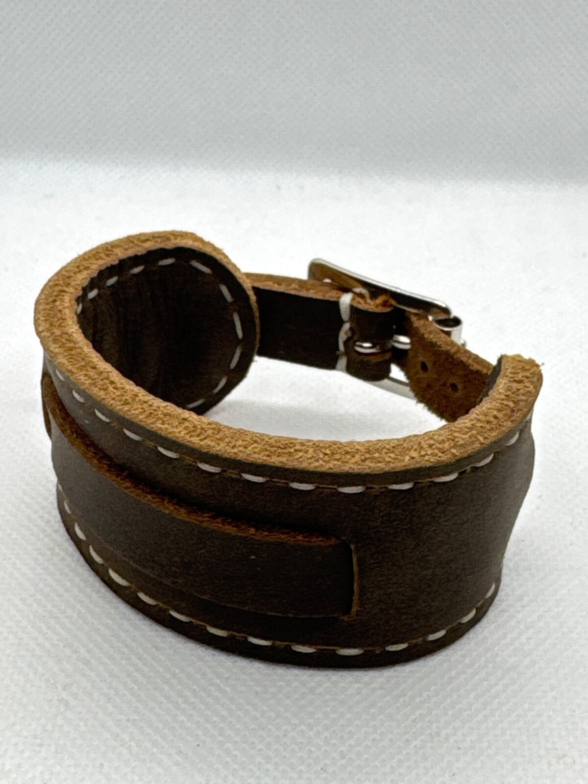 Luxury Trench Watch Strap Hand Made Italian Veg Tan F/Grain Leather New Colours