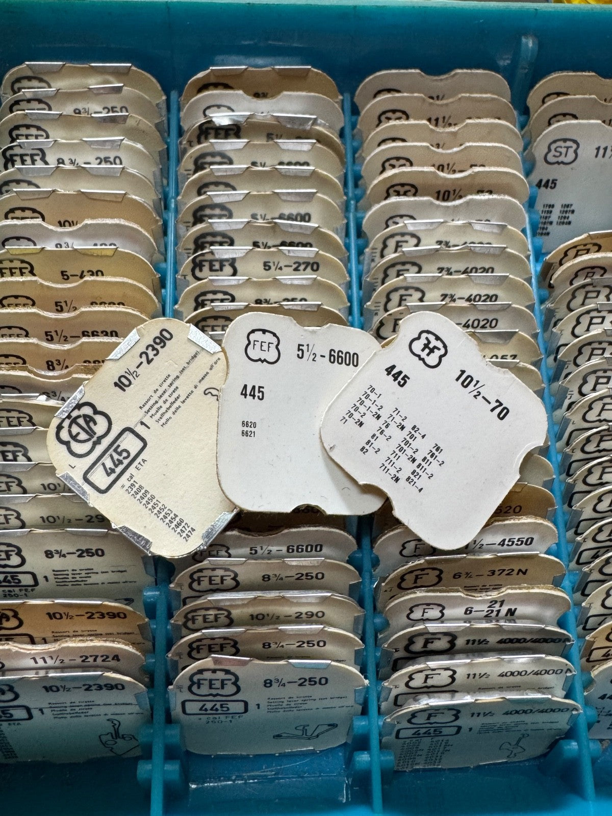 NOS Setting Lever Spring AS AV ETA FEF FELSA FHF PESEUX ST UT