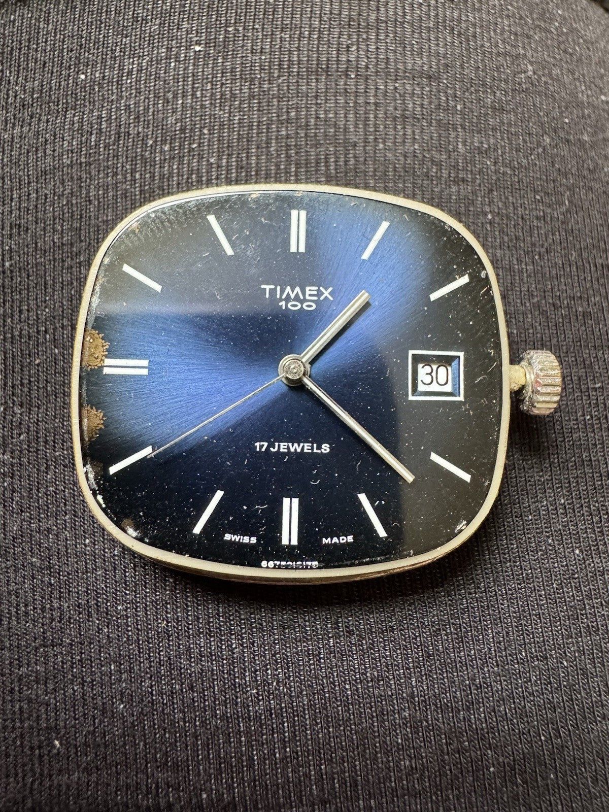 Mens 1970s Timex 100 Watch Swiss Made Running