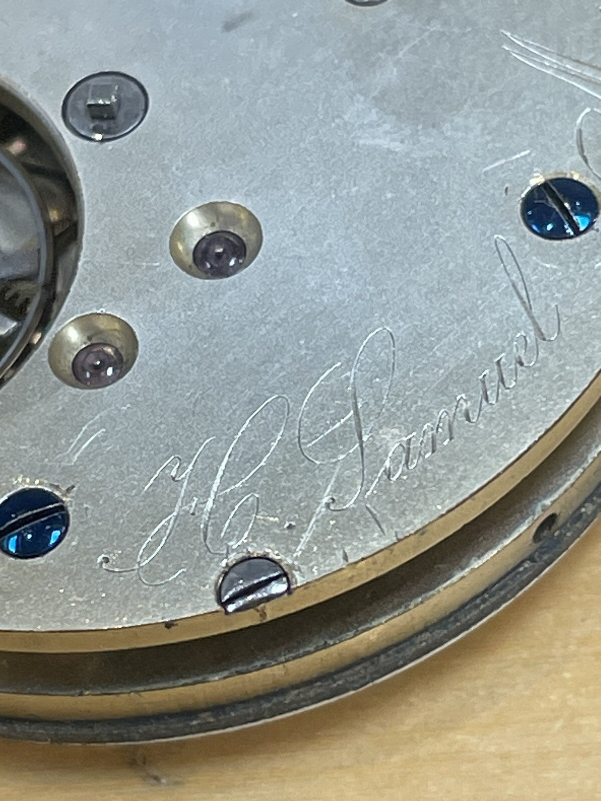 H Samuel 16s Pocket Watch Movement Running