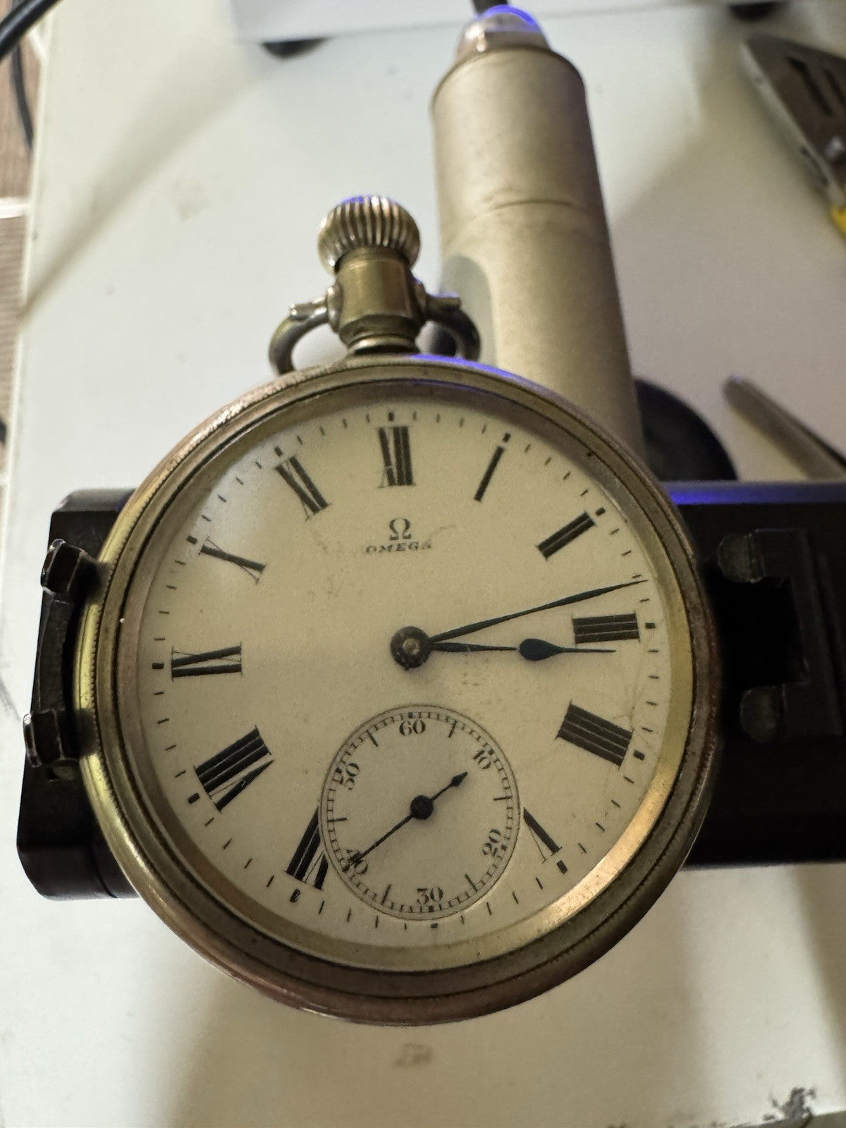 WW1 Era Ca 1915 Omega Pocket Watch Serviced