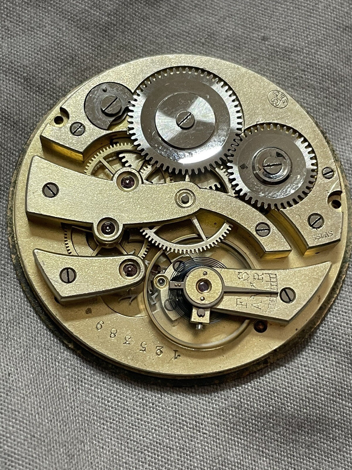 Stauffer Pocket Watch Movement Running XR6