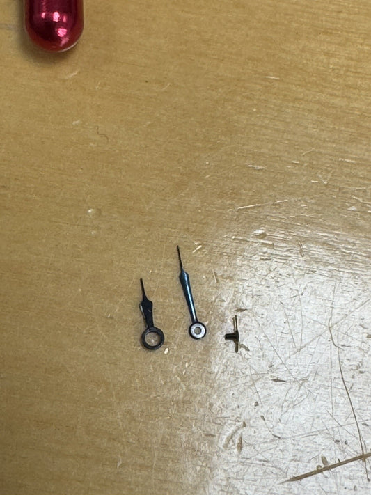 FHF 29 Rolex Rolco Blued Steel Syringe Hand Set Ref E