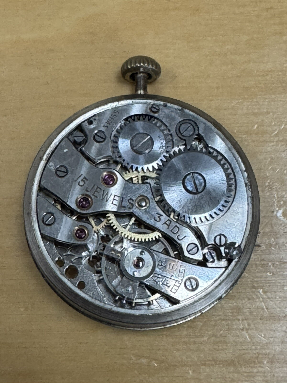 Early Enicar 10.5 Ligne Movement For Parts Ref N107