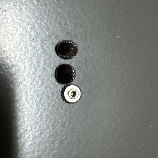 Vintage Chrome Dust Proof Winding Crown X1 4.45mm 0.9mm Thread. Ref LG17-123