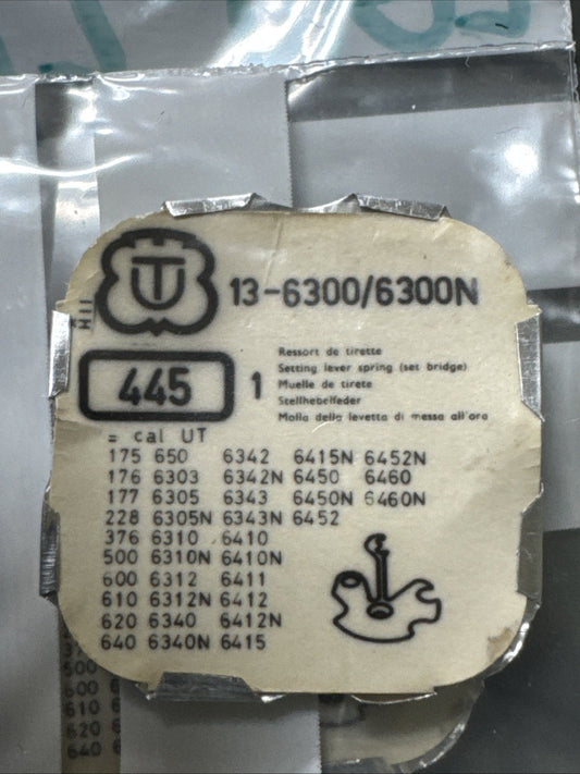 NOS Unitas 6300 6300N Setting Lever Spring #445 Ref LG10-27