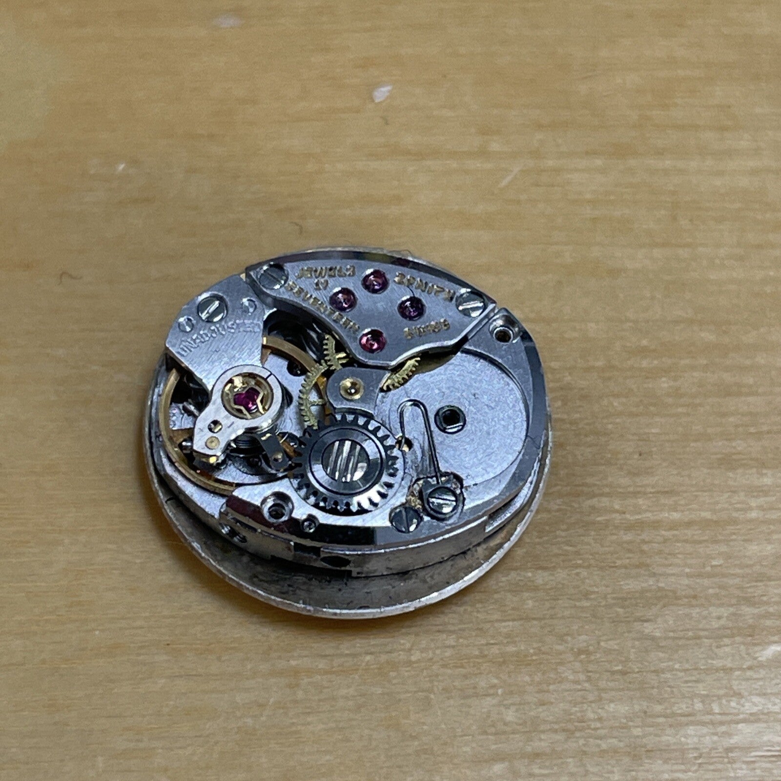 Ladies Zenith Movement With Signed Crown Ref R14