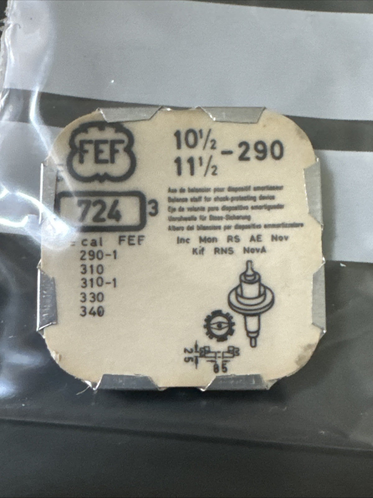 Fleurier 290 Balance Staff X1 Ref LG11-46