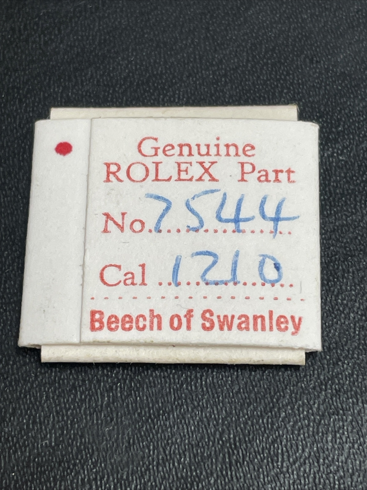 Genuine NOS Rolex 1210 Balance Staff #7544 Ref LG4