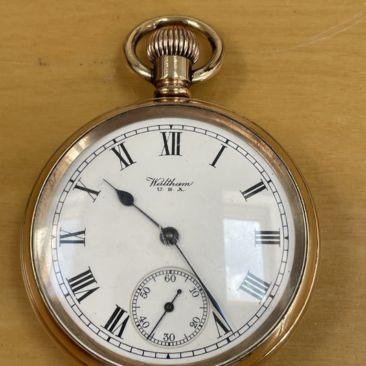 Waltham 1908 Grade 625 Pocket Watch Dennison Star Running Well. REF: CAT