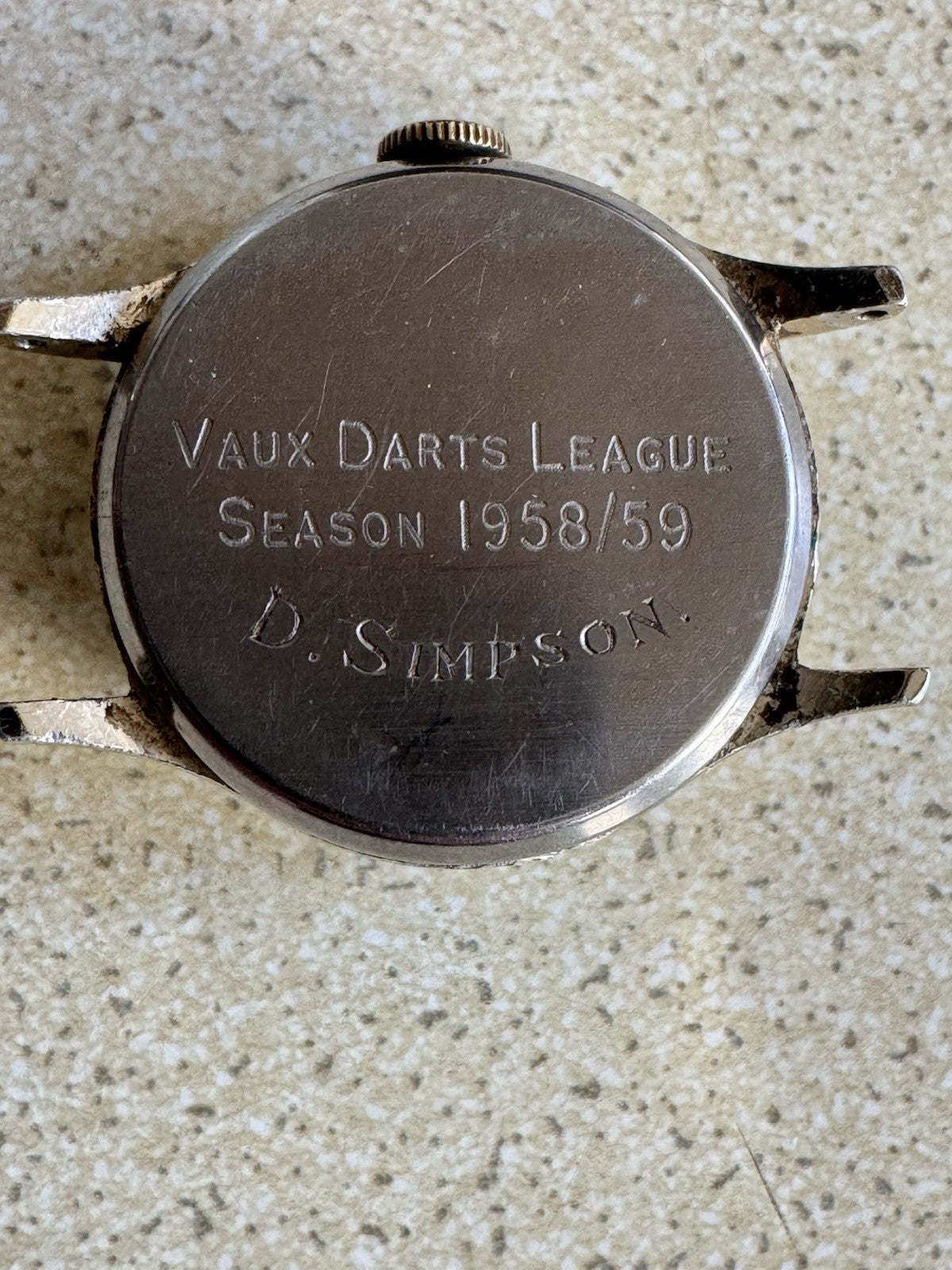 Mens 1959 Ingersoll Triumph Watch Running Darts Interest