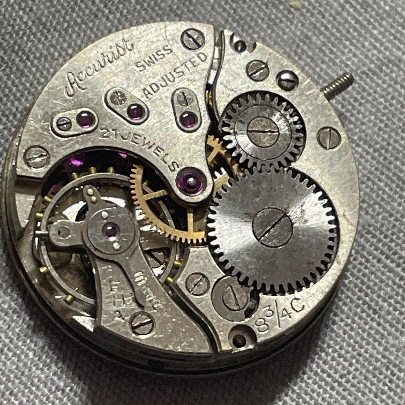 Moeris 8 3/4 C Watch Movement For Parts Repair XR7