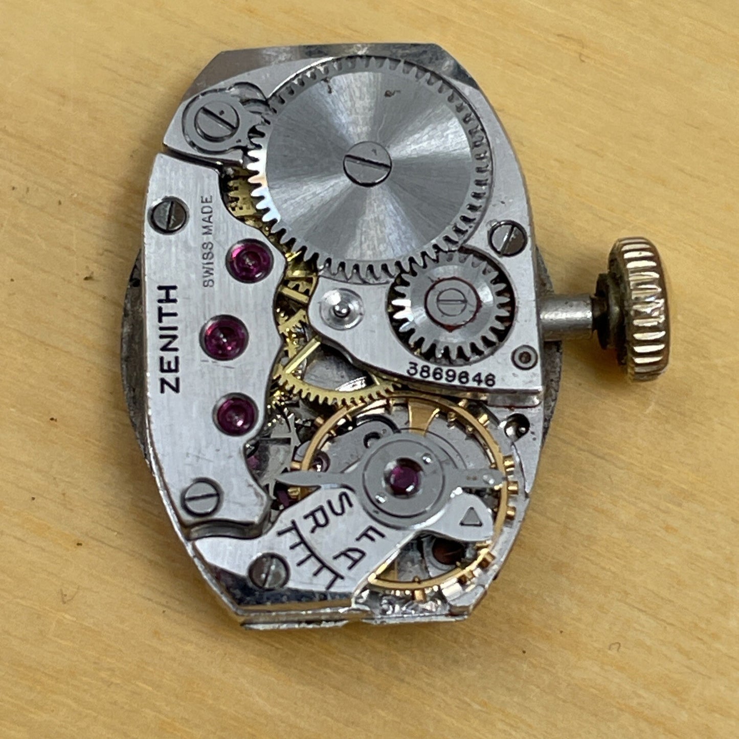 Zenith Watch Movement For Parts Spares Repair H8