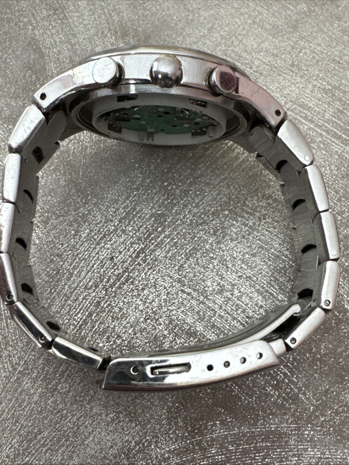 Mens Vintage Timex Quartz Chronograph Watch Spares Repair