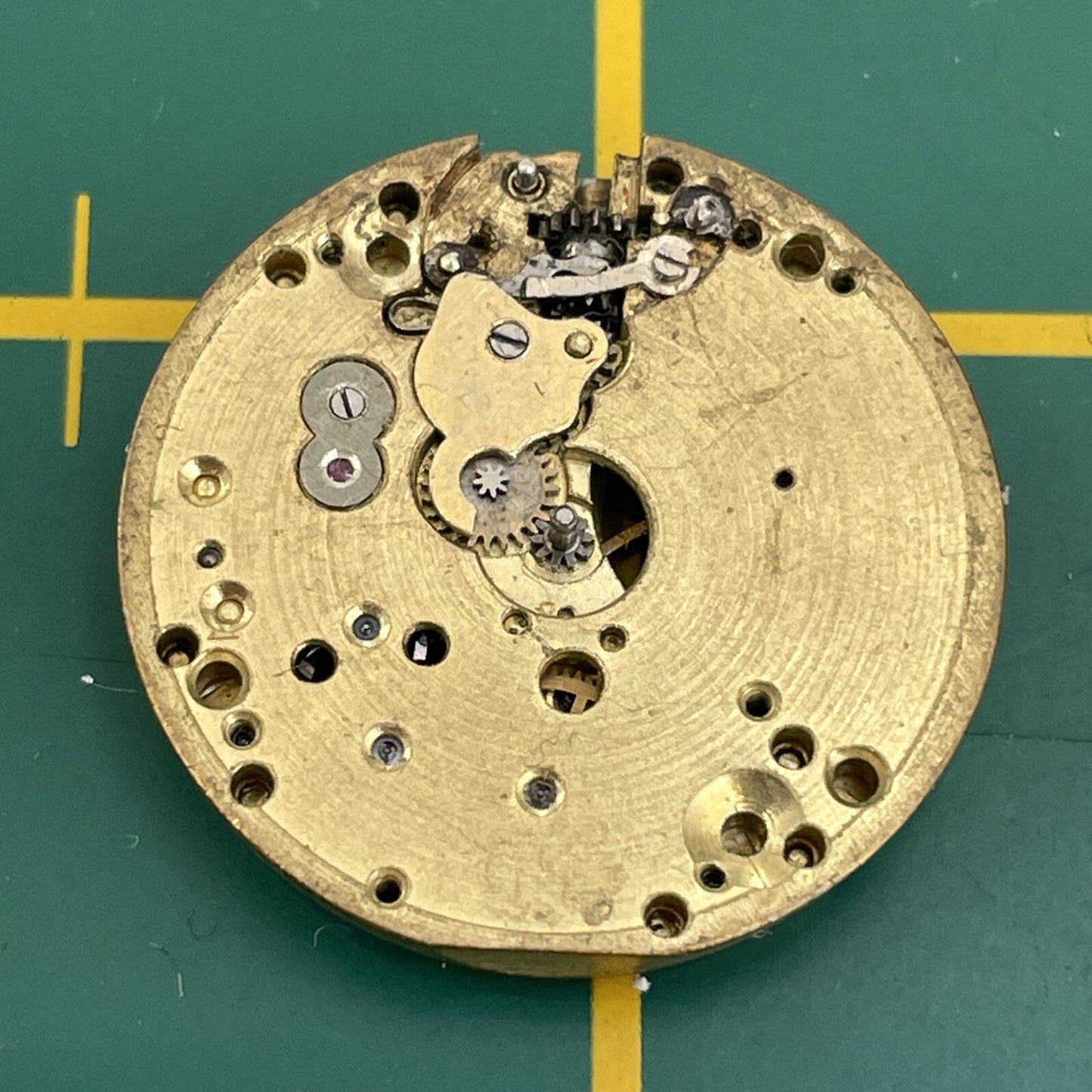 Revue 19.6mm Stauffer Partial Watch Movement For Spares Repair S17