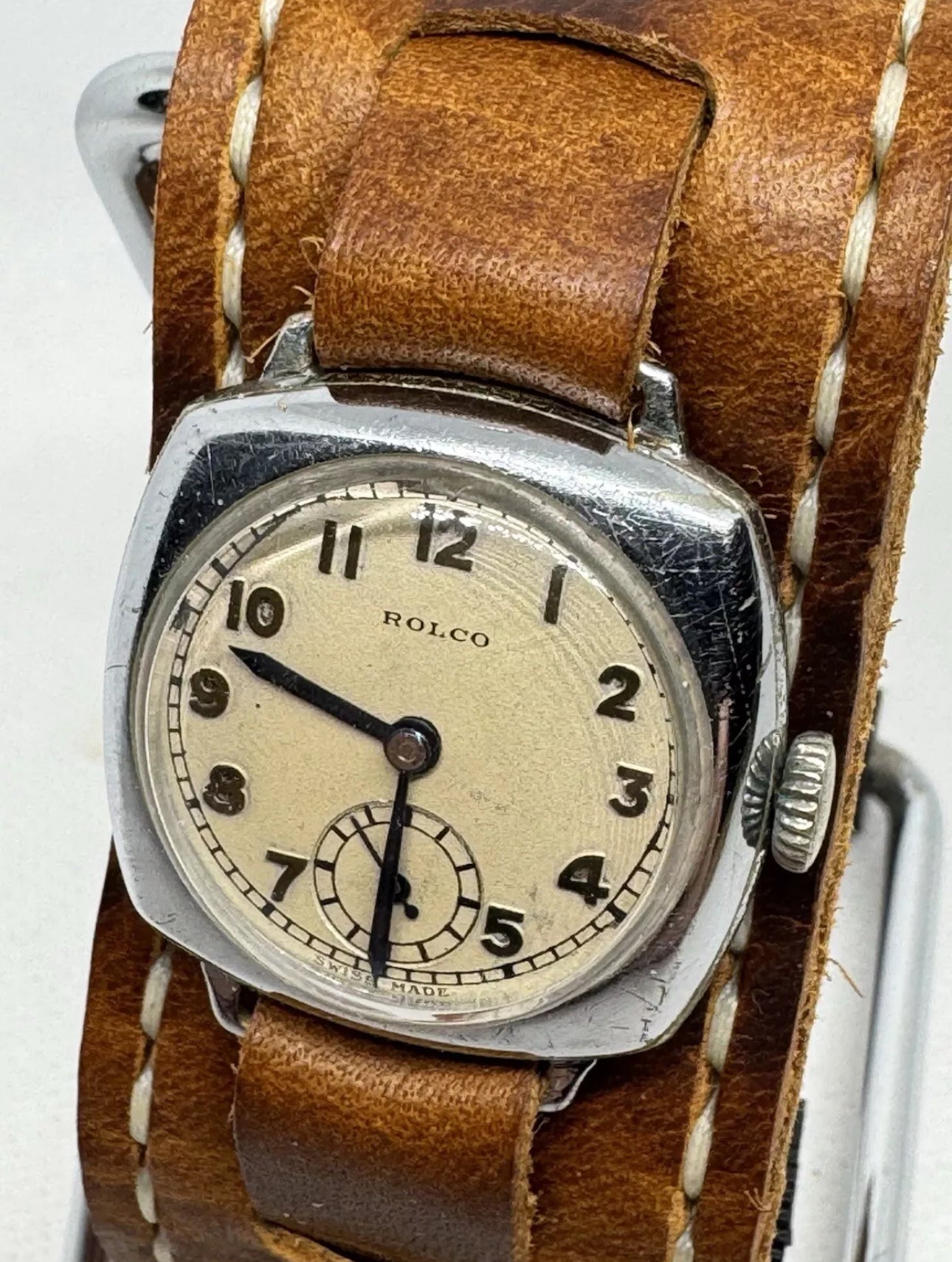 1930s Rolex Cushion Case Wrist Watch