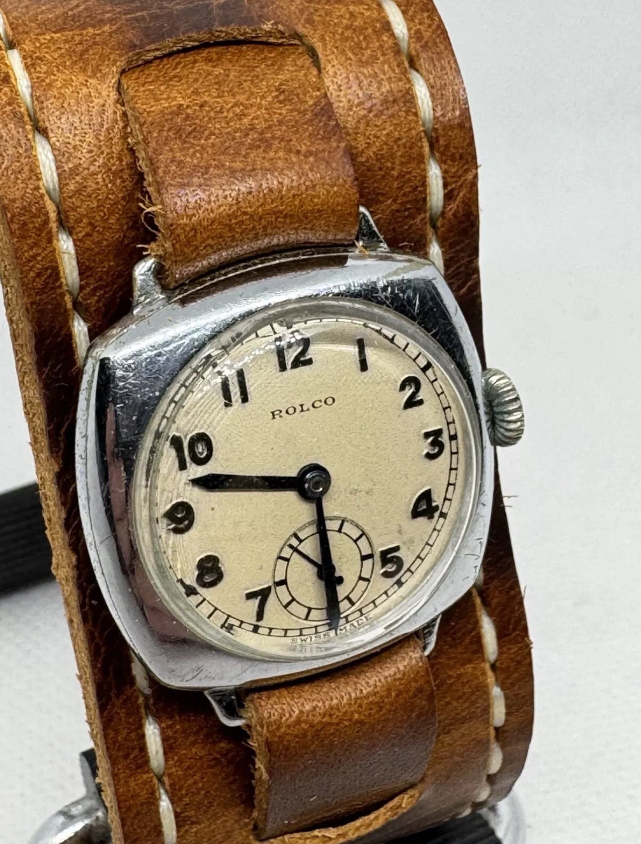 1930s Rolex Cushion Case Wrist Watch