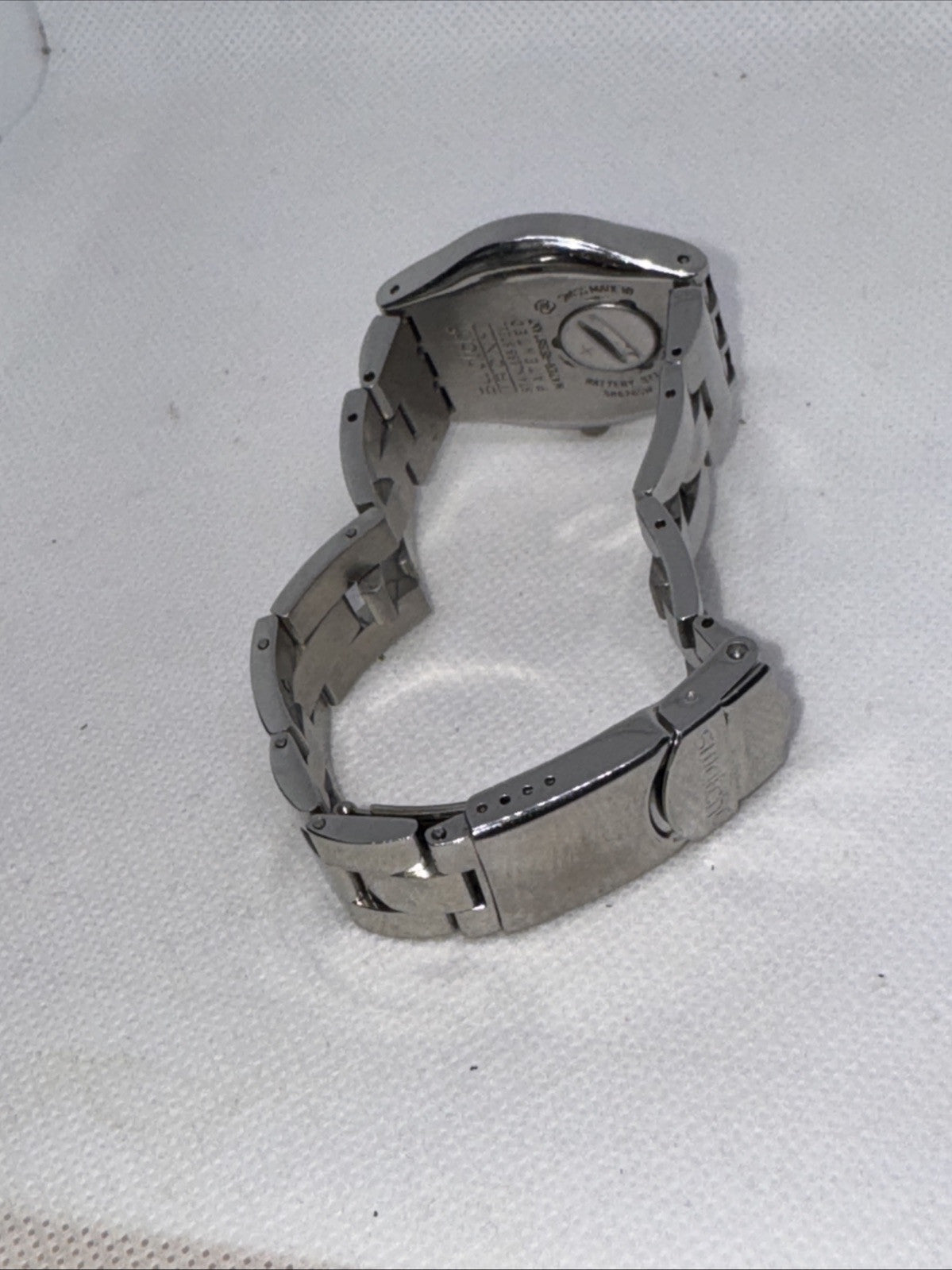 Ladies Swatch Irony Bracelet Watch New Battery Ca 2009