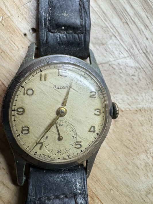 Mens Rotary AS 984 Watch Ticking For Service Parts Repair