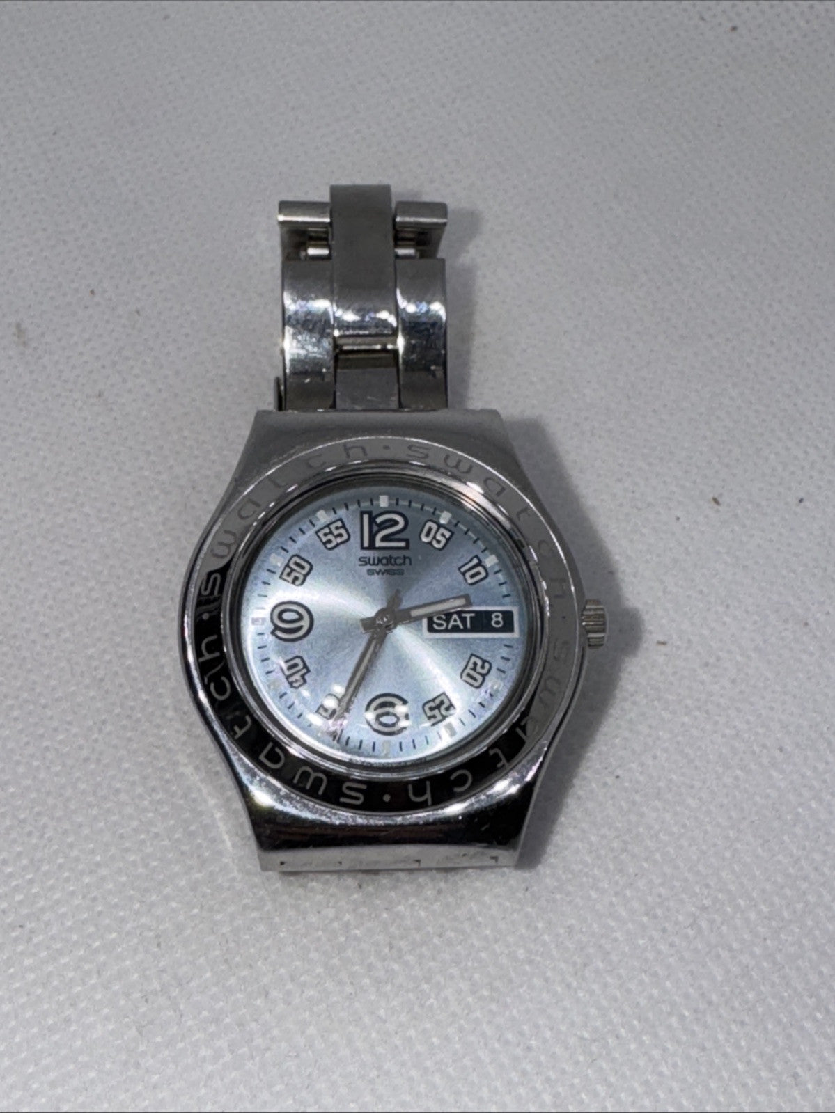 Ladies Swatch Irony Bracelet Watch New Battery Ca 2009